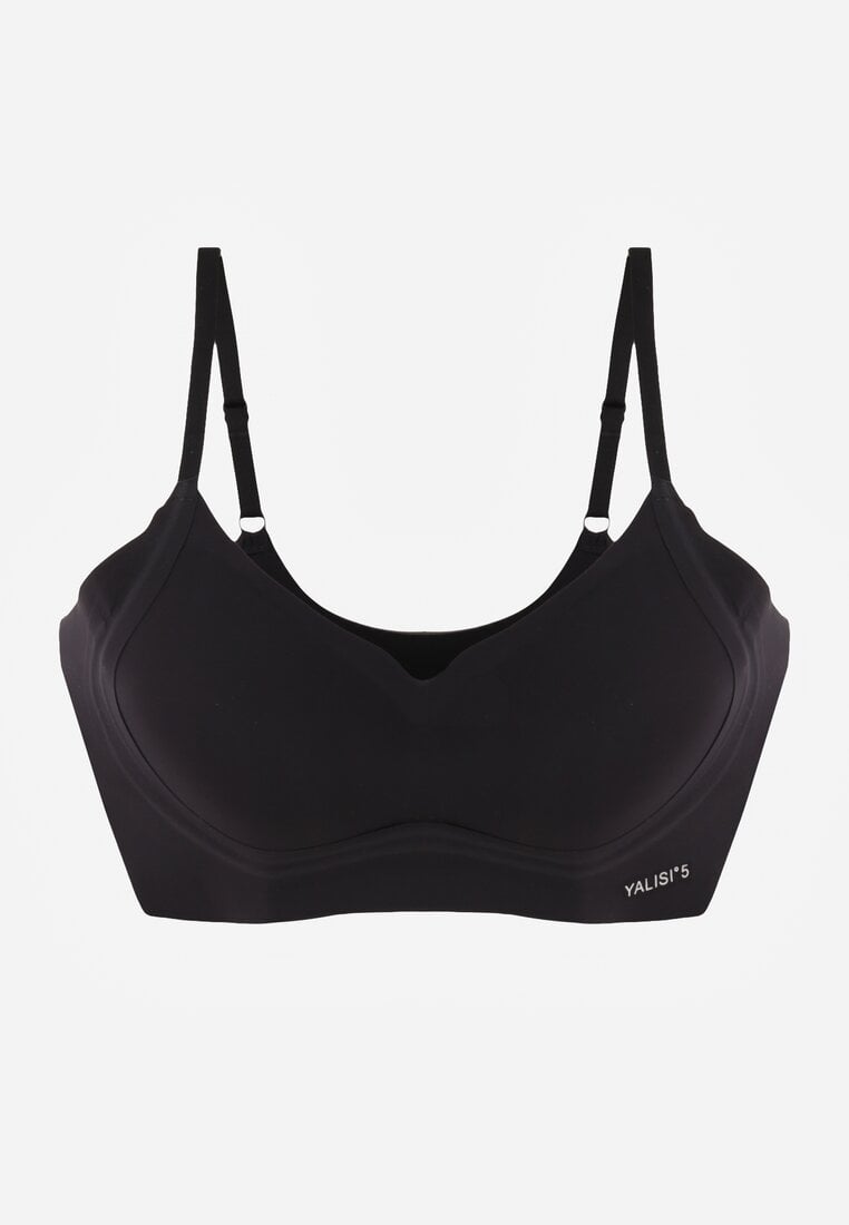 Czarny Elastyczny Biustonosz Bezszwowy Bez Fiszbin Edaelia