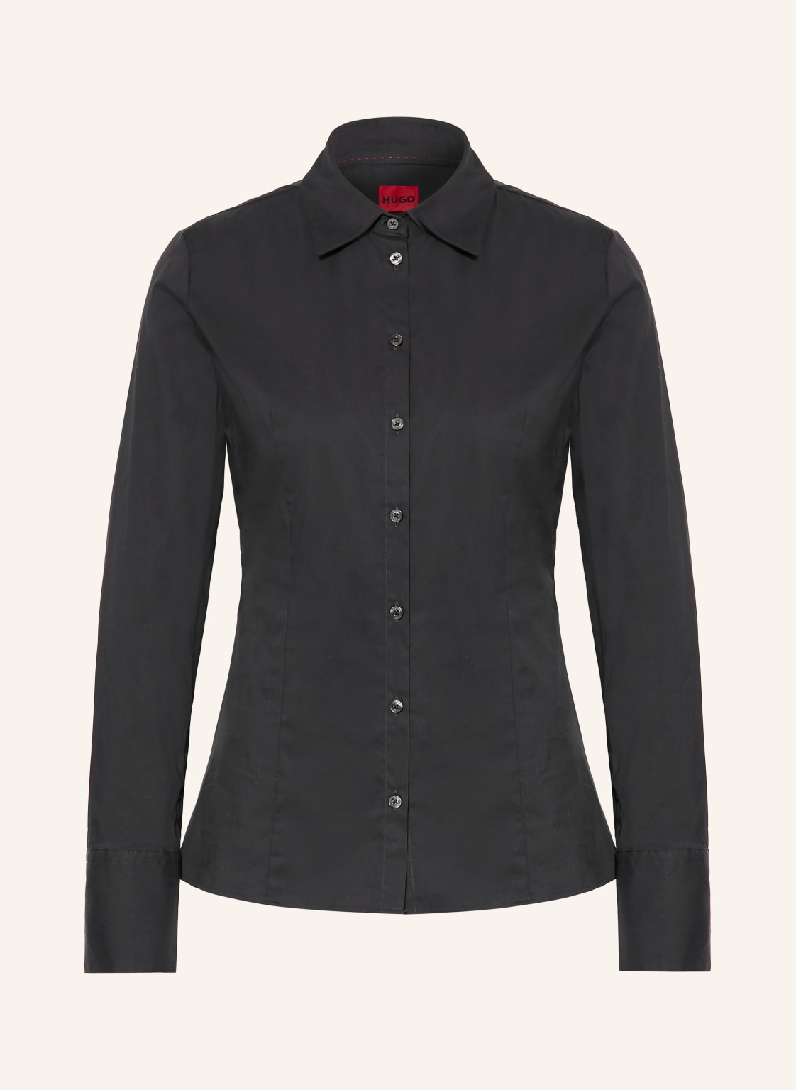 Hugo Bluzka Koszulowa The Fitted Shirt schwarz