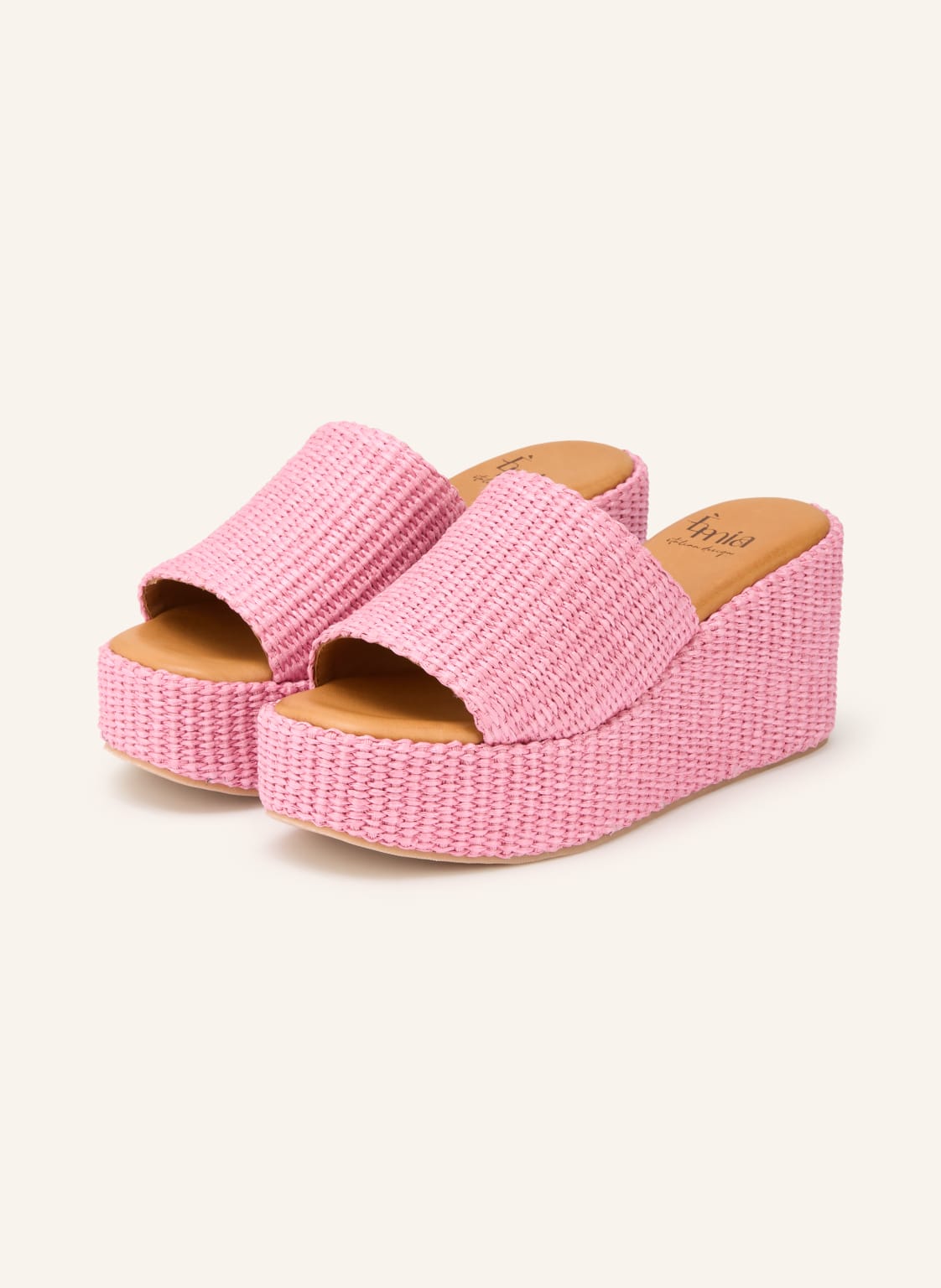 È Mia Sandały Na Platformie rosa