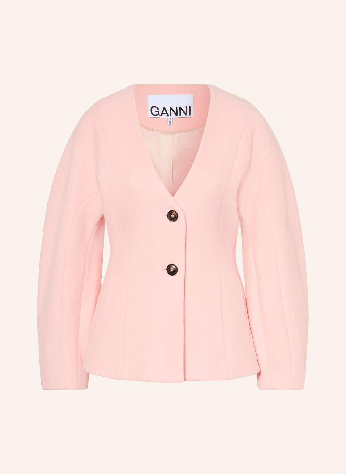 Ganni Marynarka rosa