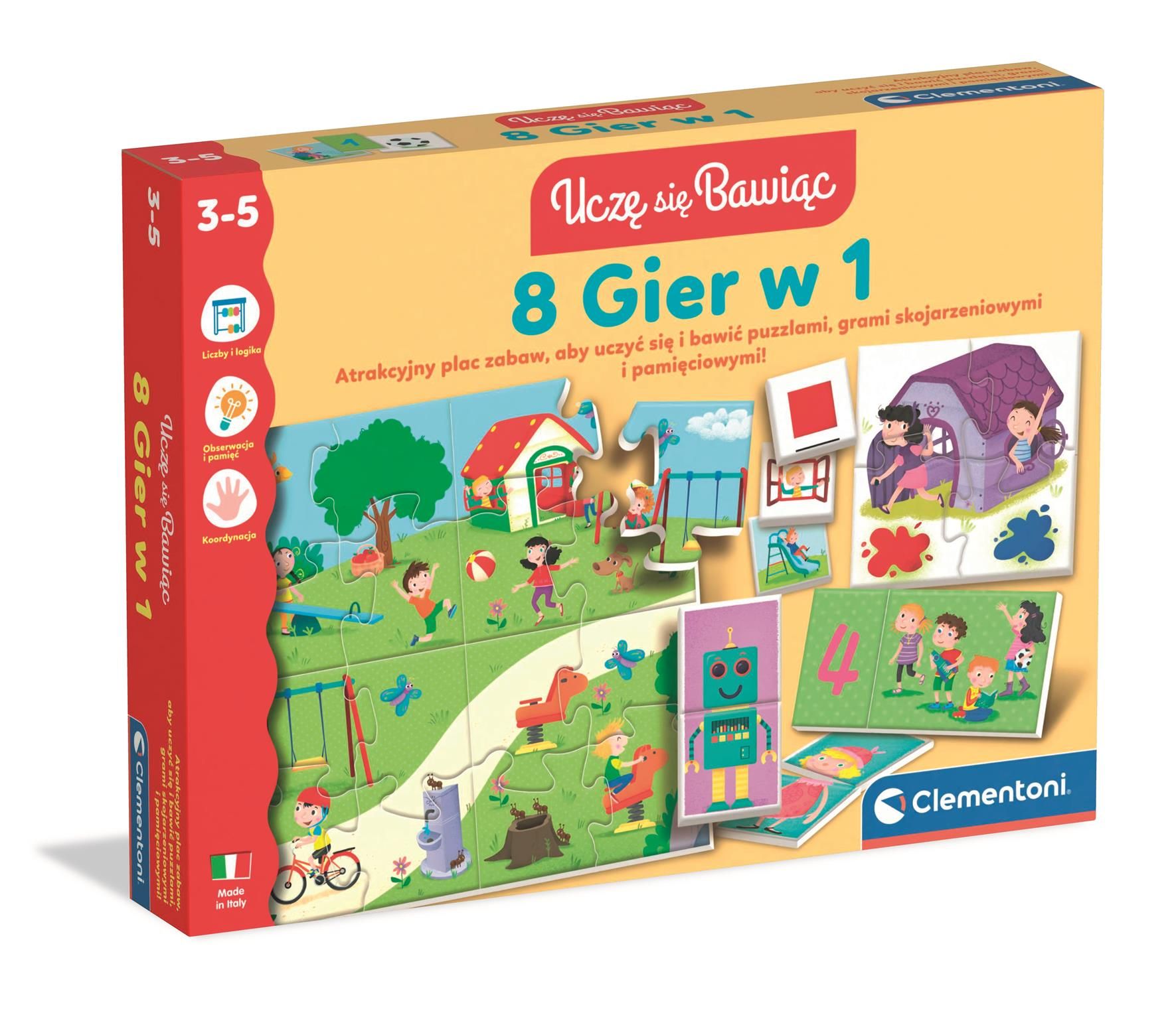 Edukacyjny Zestaw 8w1 Clementoni - gra