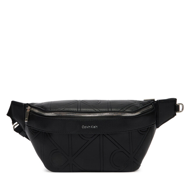Nerka Calvin Klein Emblem Aop Emboss Waistbag LV04D3332G Czarny