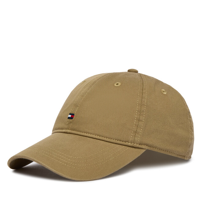 Czapka z daszkiem Tommy Hilfiger Th Flag Soft 6 Panel Cap AM0AM14099 Khaki