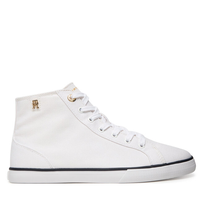 Trampki Tommy Hilfiger Th Chic Low Profile Mid Cut FW0FW09356 Biały