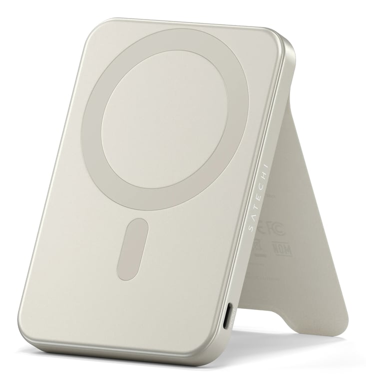 Satechi ST-B5Q2SW bank mocy 5000 mAh Bezprzewodowe ładowanie Piaskowy