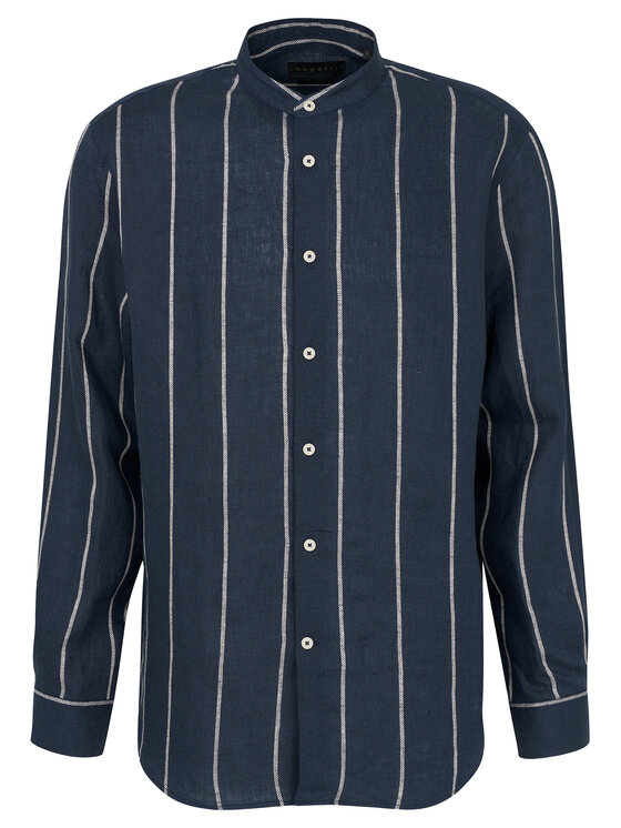 Bugatti Koszula 9550-78954C Granatowy Casual Fit
