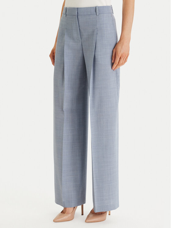 BOSS Spodnie materiałowe Tiana 4 50554965 Granatowy Regular Fit