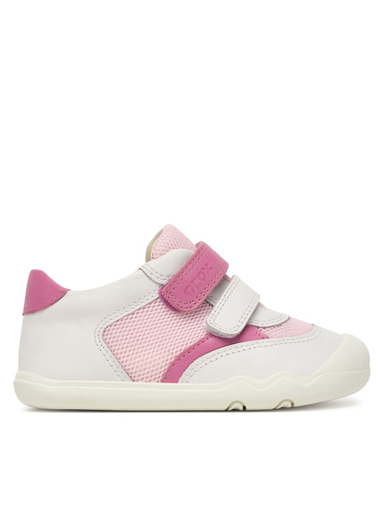 Geox Sneakersy B Steppieup Girl B6563A 08514 C0406 Biały