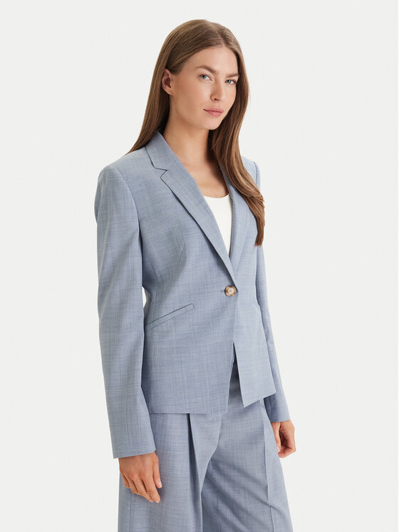 BOSS Marynarka Jia 9 50542010 Niebieski Slim Fit