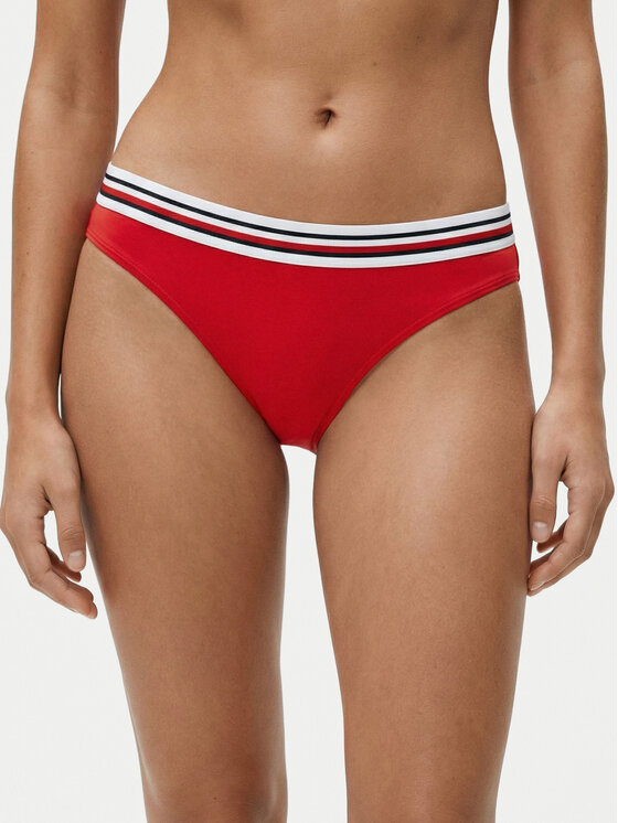 Tommy Hilfiger Dół od bikini UW0UW06355 Czerwony