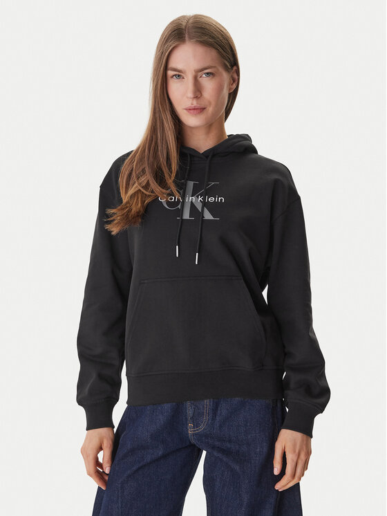 Calvin Klein Bluza LV047E221G Czarny Regular Fit