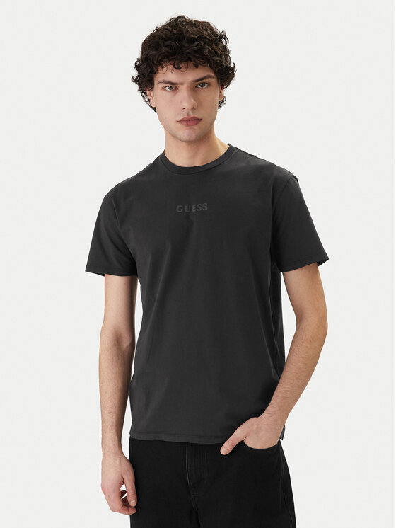 Guess T-Shirt M6GI27 K3249 Czarny Regular Fit