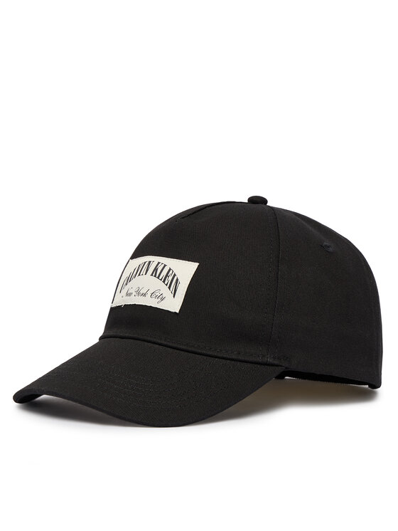 Calvin Klein Czapka z daszkiem LV04D5103G Czarny Regular Fit