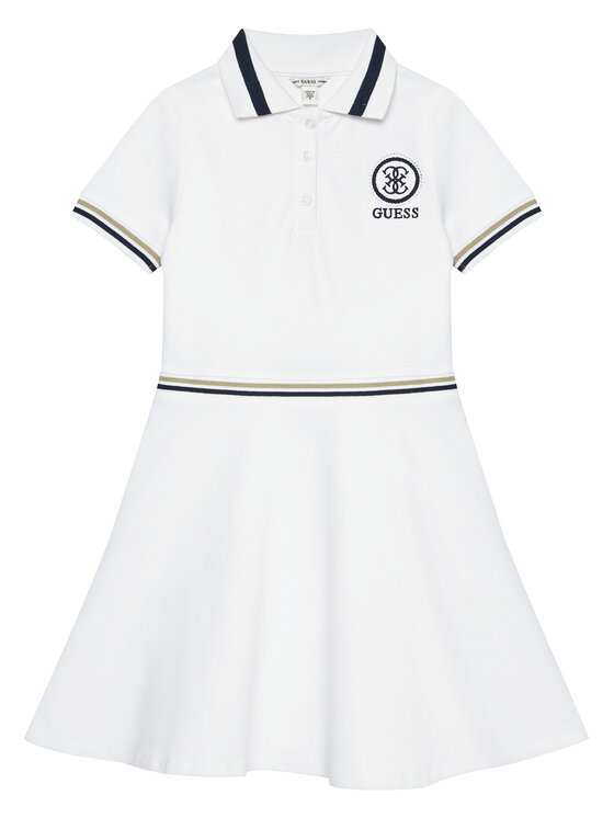 Guess Sukienka codzienna J6RK10 K7064 Biały Regular Fit