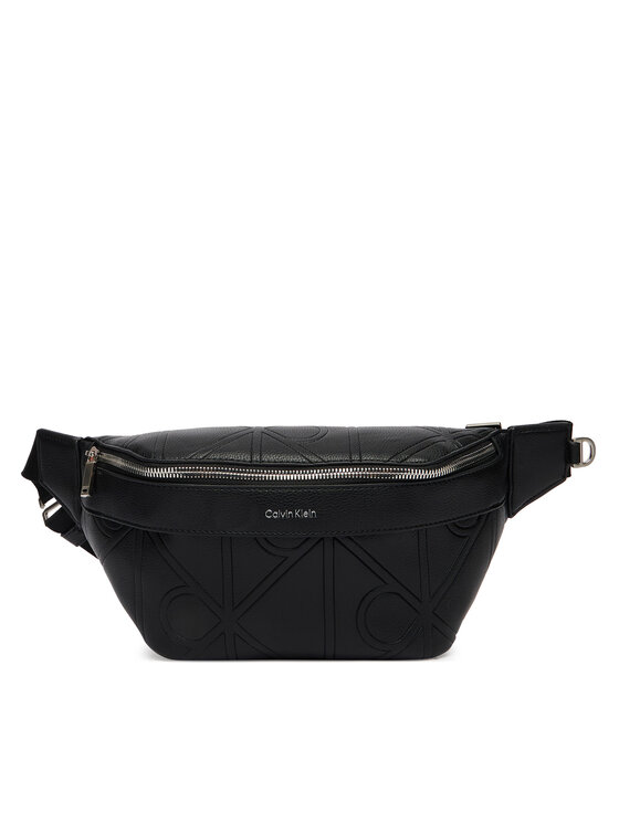 Calvin Klein Nerka Emblem Aop Emboss Waistbag LV04D3332G Czarny