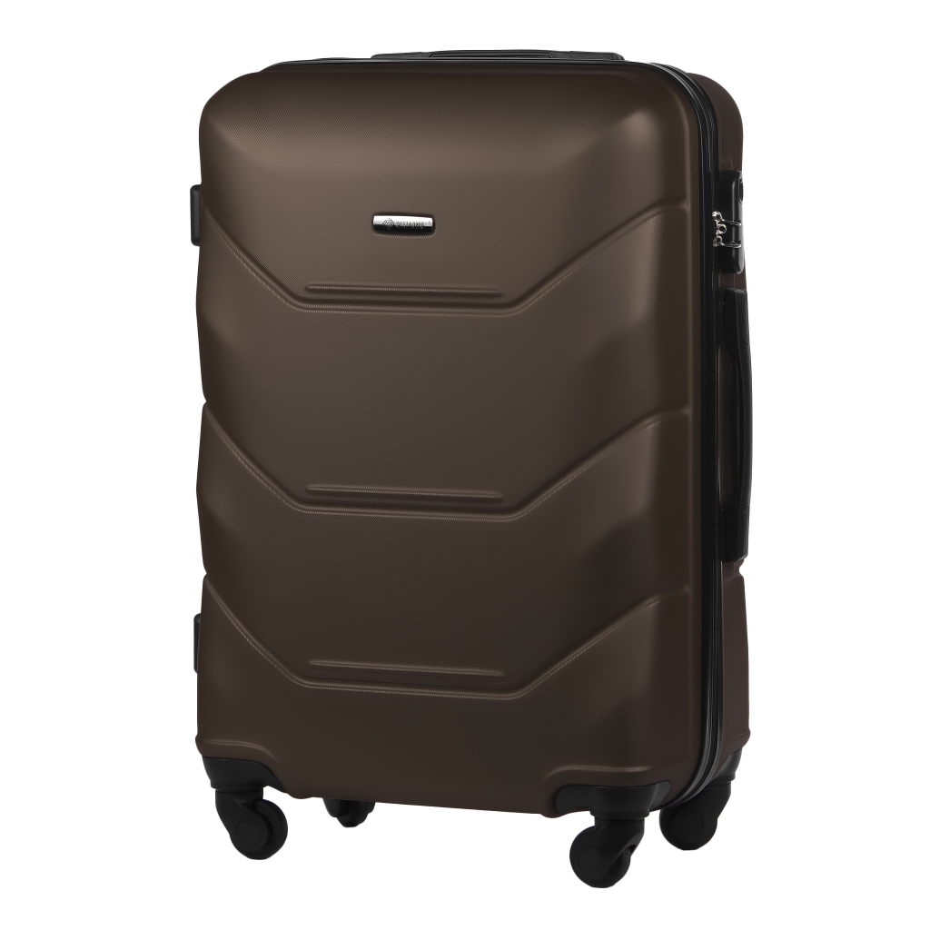 Walizka Średnia Twarda z ABS-u Kawowa