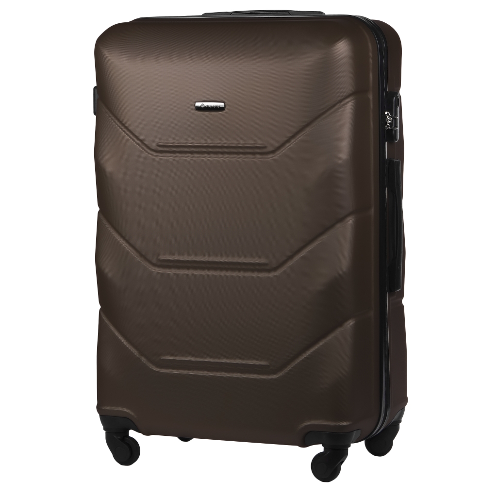 Walizka Duża Twarda z ABS-u Kawowa