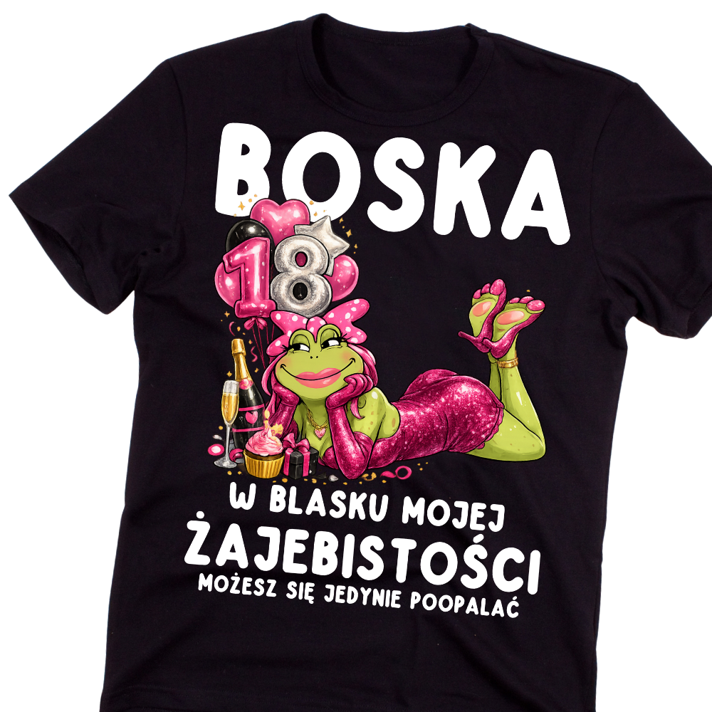 Damska koszulka na prezent na 18 urodziny