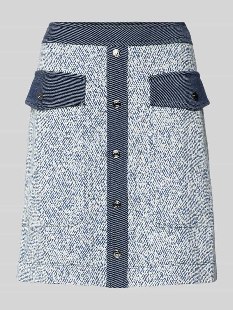 Spódnica do kolan z mieszanki wiskozy