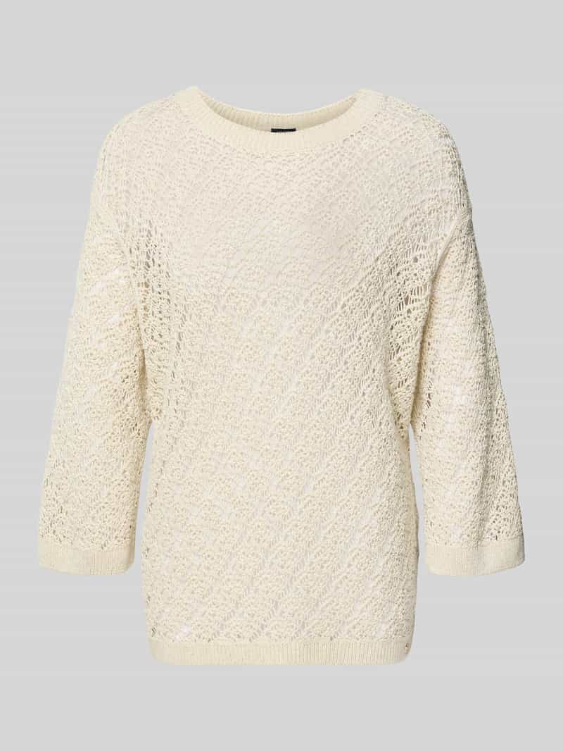 Sweter dzianinowy z rękawem 3/4 model 'Kilana'