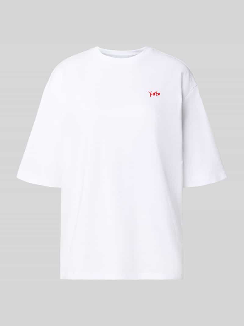 T-shirt o kroju relaxed fit z wyhaftowanym motywem