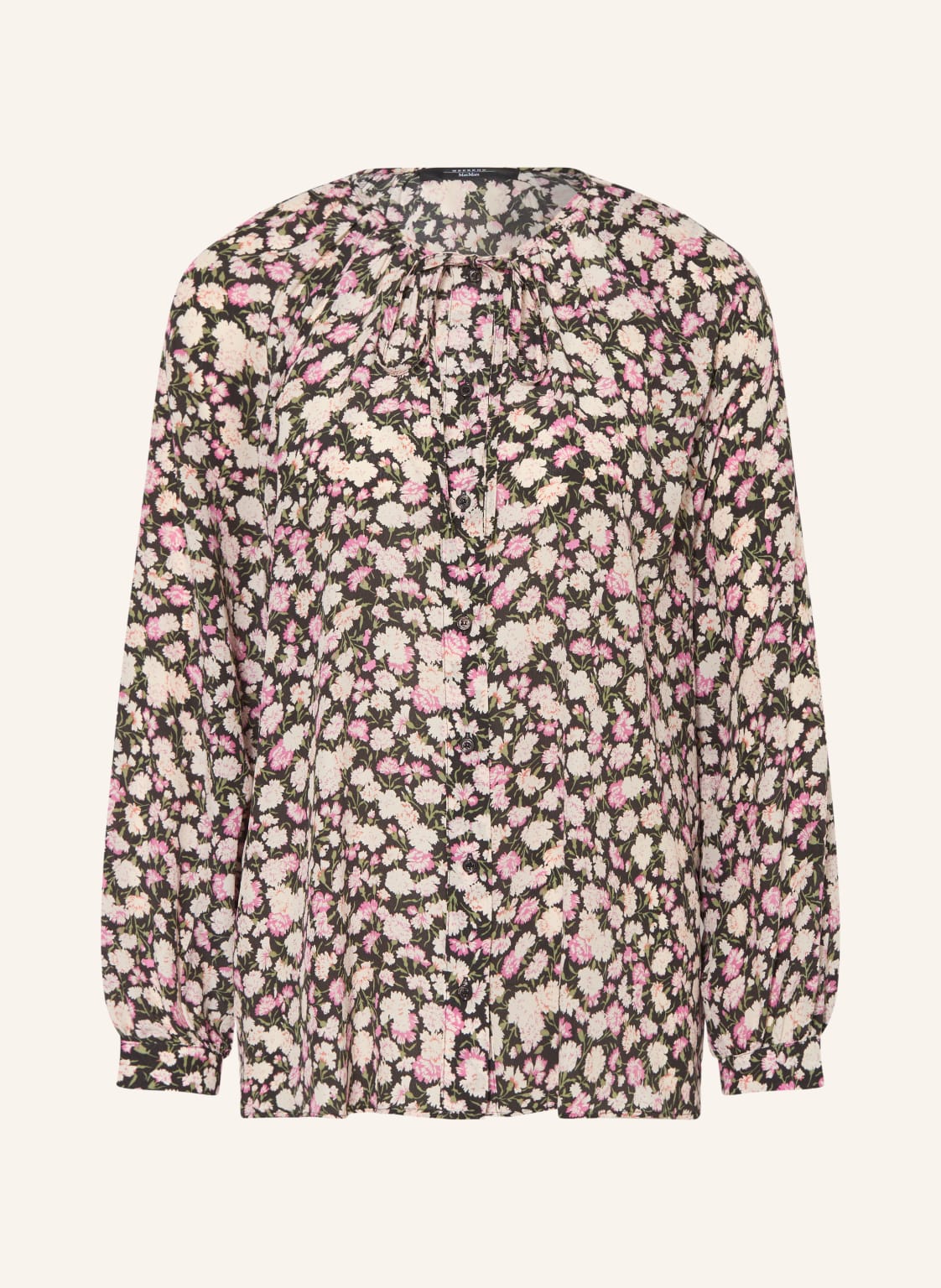 Weekend Max Mara Jedwabna Bluzka Cinema rosa