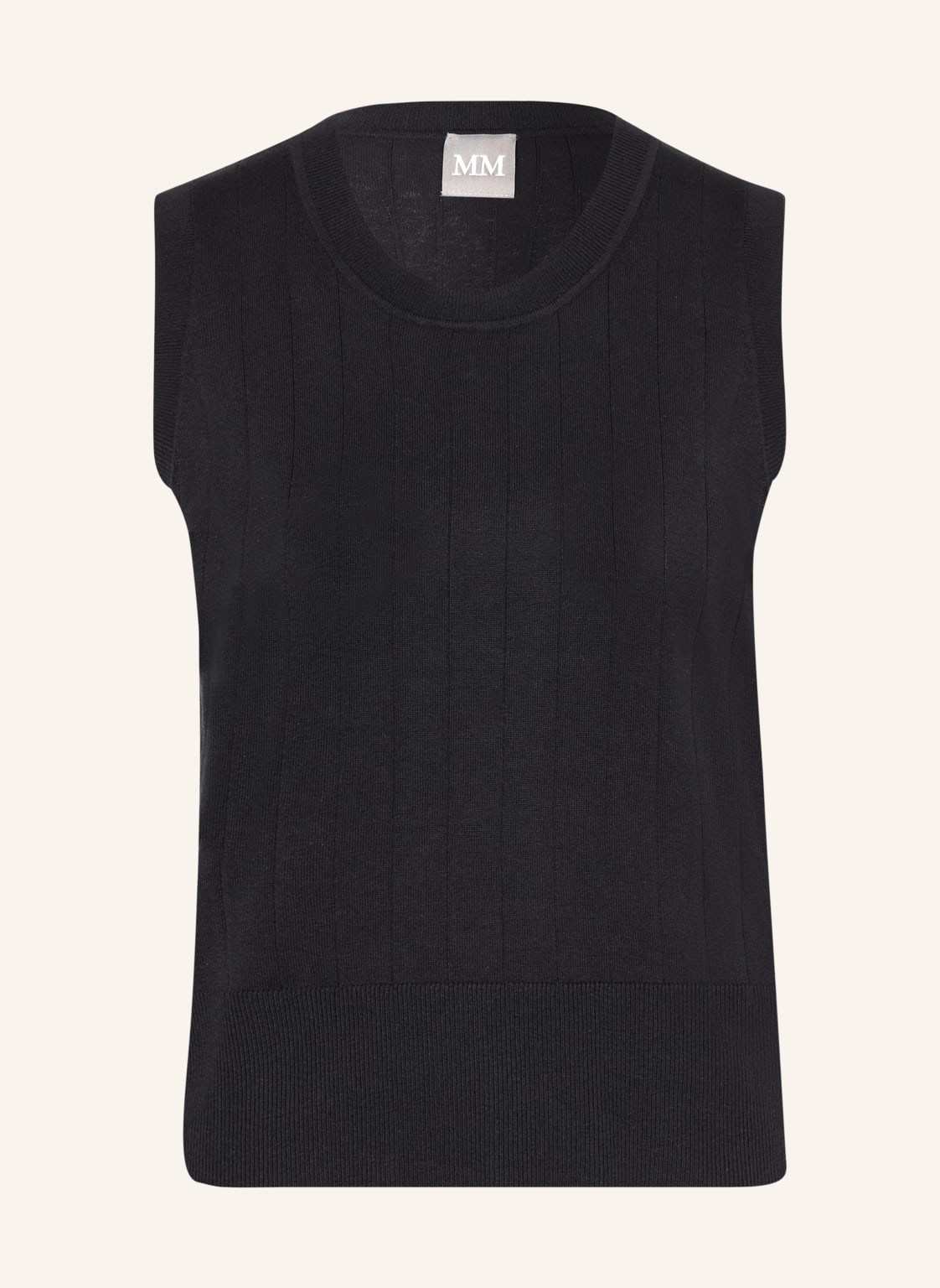 Mm By Max Mara Dzianinowy Top Riva Z Jedwabiu blau