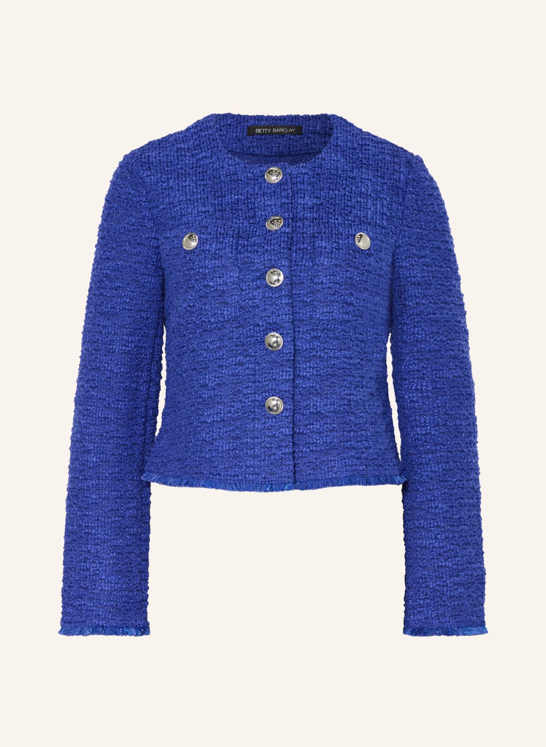 Betty Barclay Kurtka Z Bouclé Z Błyszczącą Przędzą blau
