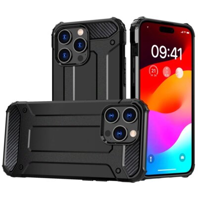 Etui HURTEL Hybrid Armor do Apple iPhone 15 Pro Max Czarny