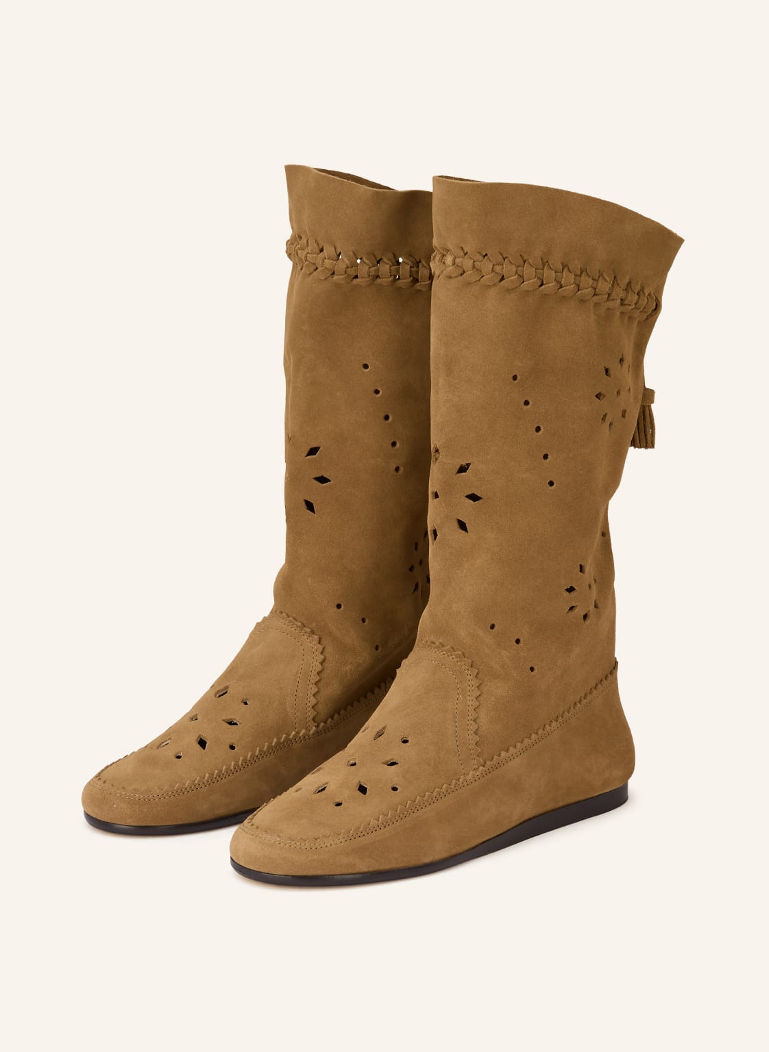 Isabel Marant Buty Welky Z Wycięciami beige