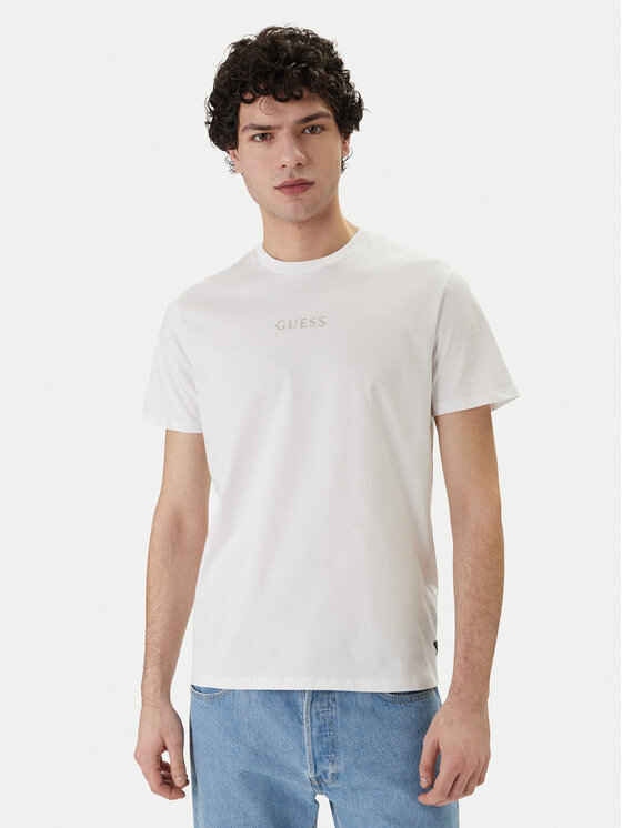 Guess T-Shirt M6GI27 K3249 Biały Regular Fit