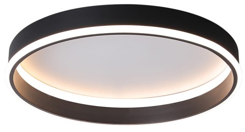 Rotundo - plafon 40 cm okrągły LED 28 W nowoczesny minimalistyczny czarny