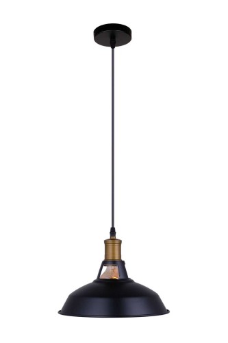 Loftar - plafon 28 cm kopułowy loft industrialny czarny