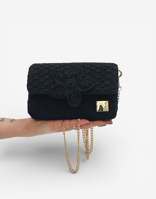 Torebka wieczorowa mini - czarna