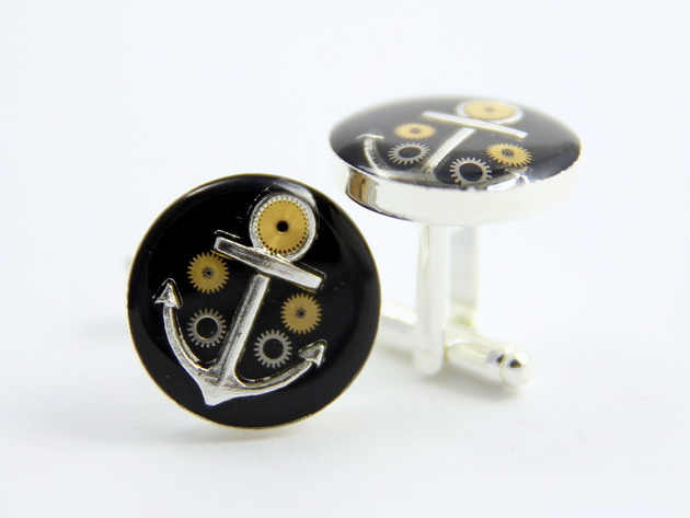 SPINKI Kotwica, marynarskie - III (black)