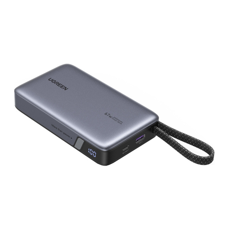 Powerbank Built-in Cable 20000mAh UGREEN PB550 67W (gray) (55996B)