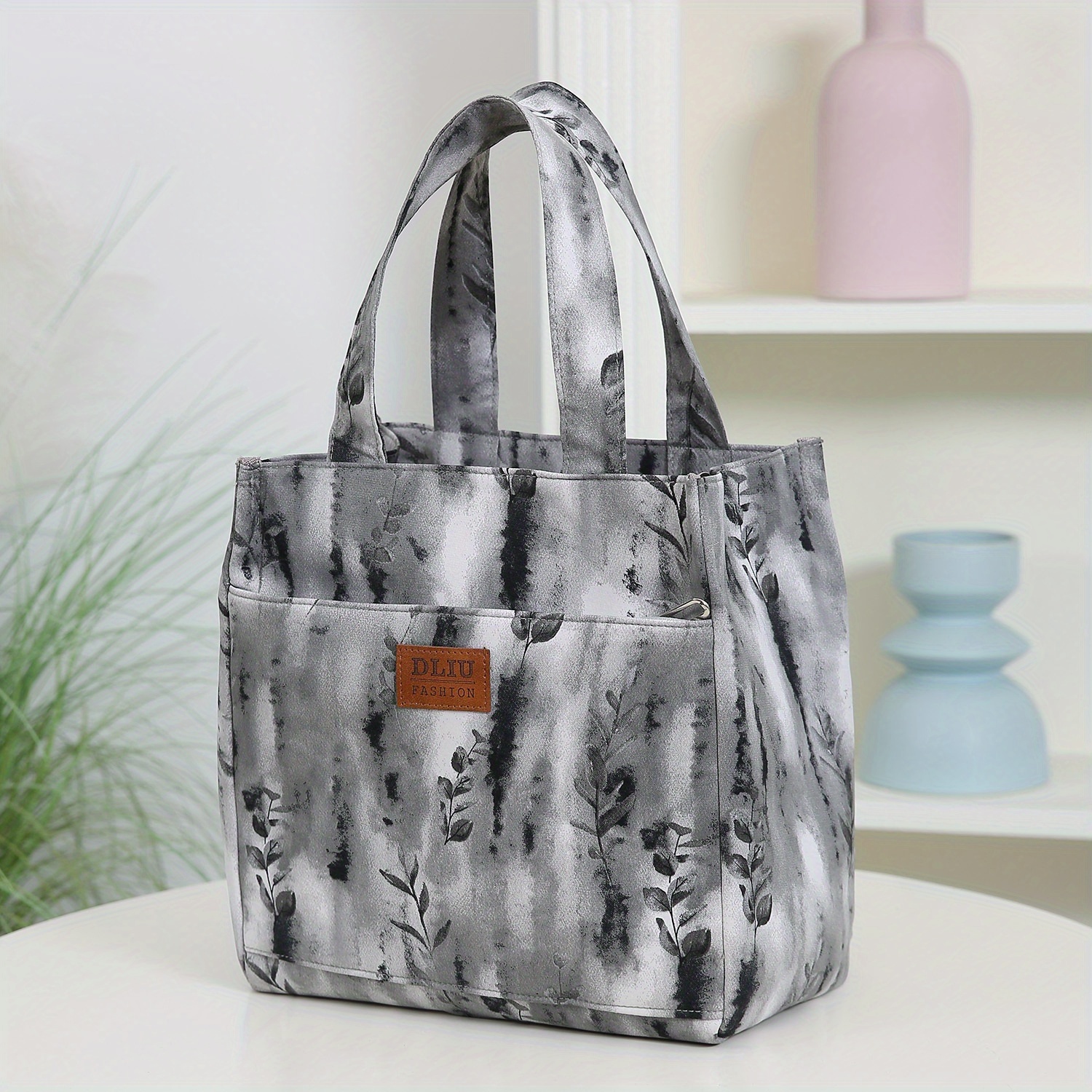 TEMU Nowość, Pogrubiona Tkanina, Modny, Minimalistyczny, Etniczny Styl, Półzamknięty Zamek Błyskawiczny + Przednia Kieszeń na Zamek, Odpowiednia do