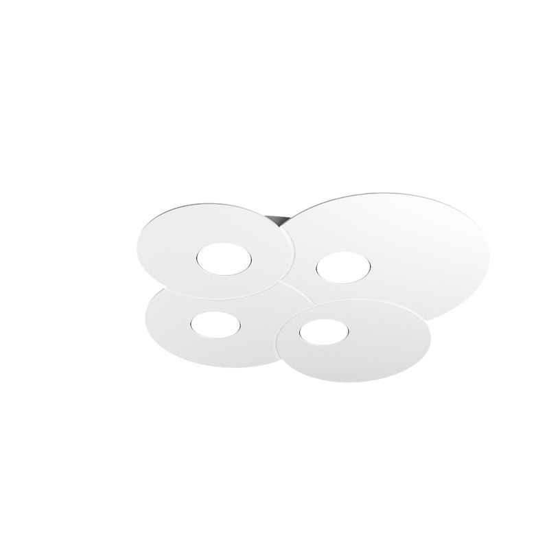 Okrągła lampa sufitowa Toplight Cloud 4-punktowa z oprawką GX53, biała rama, nowoczesny design 86x37x3 cm