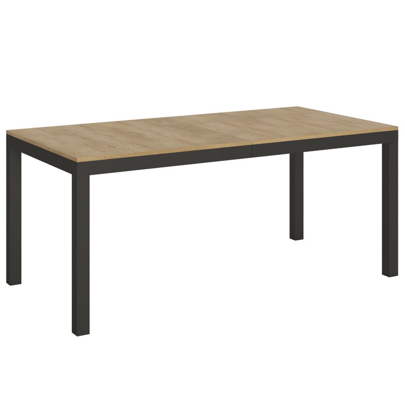 Stół rozkładany 90x180/284 cm Everyday Evolution Dąb Naturalny z ramą antracytową