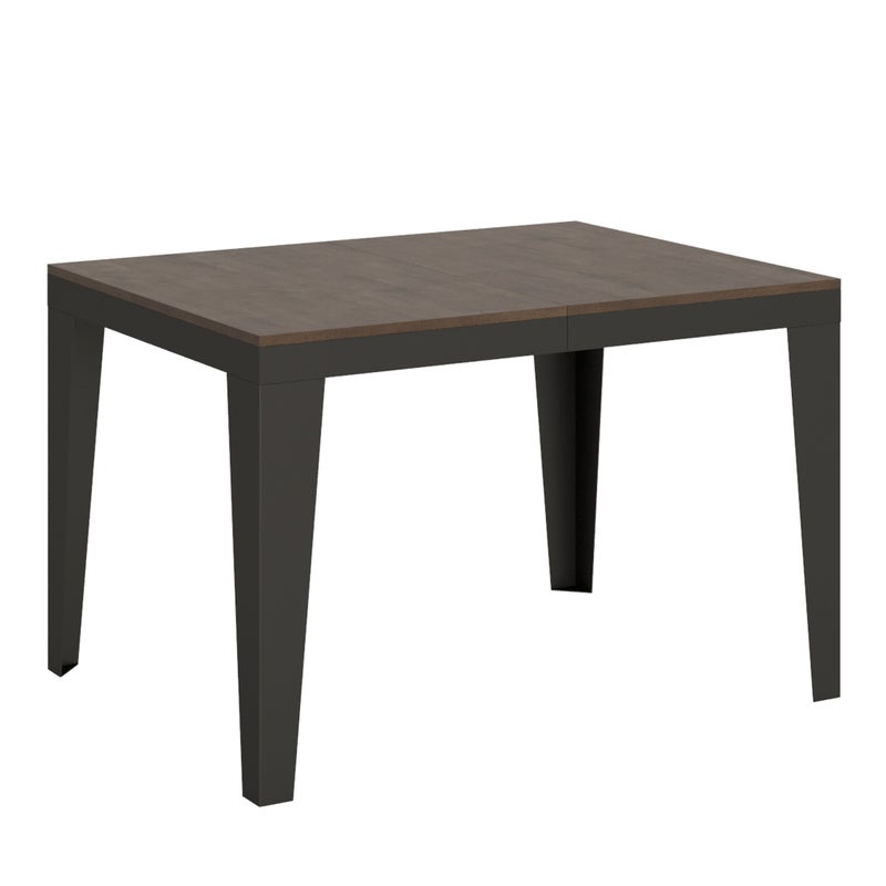 Stół rozkładany 90x120/380 cm Flame Evolution Orzech Antracyt rama