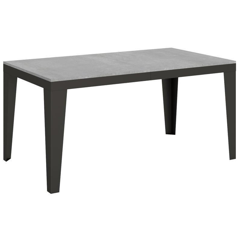 Stół rozkładany 90x160/264 cm Flame Evolution Cement rama Antracyt