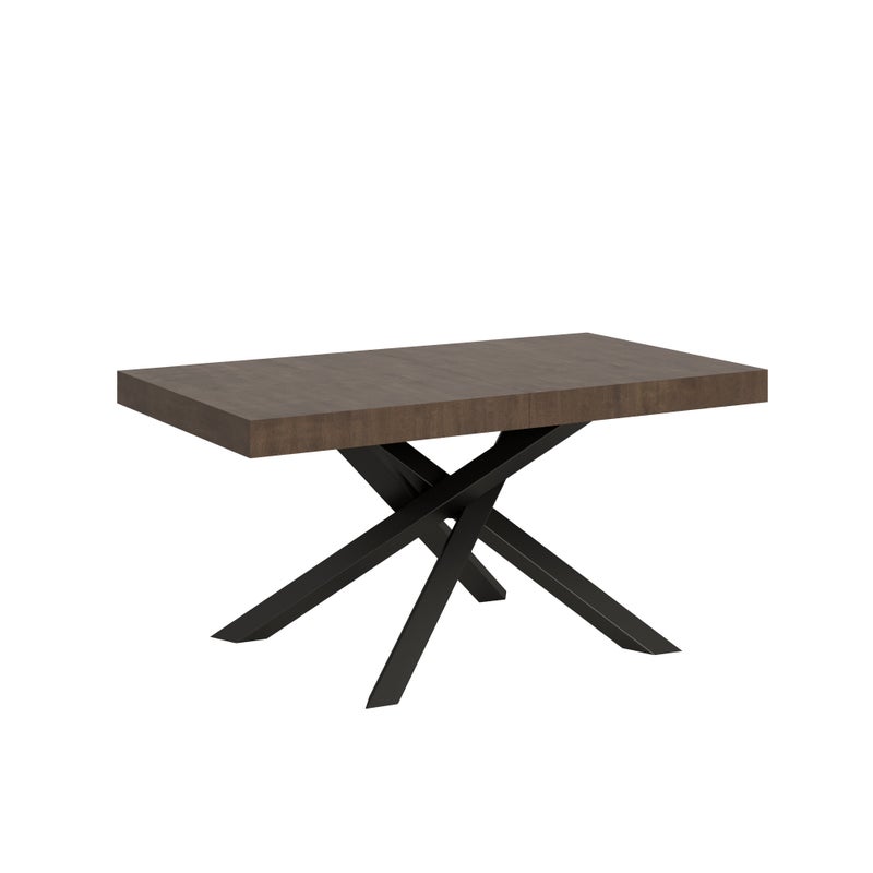 Stół rozkładany 90x160/420 cm Volantis Orzech Antracyt rama