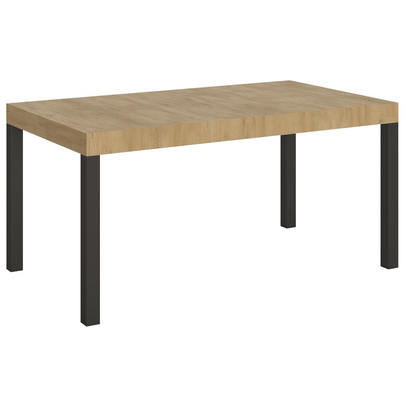 Stół rozkładany 90x160/420 cm Everyday Oak Nature rama Antracyt