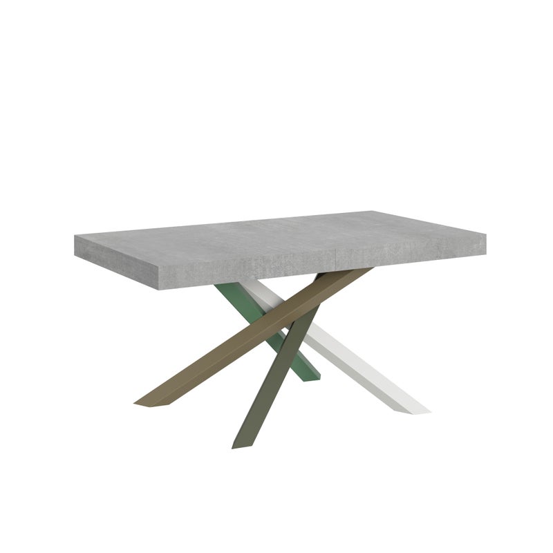 Stół rozkładany 90x160/420 cm Volantis Cement rama 4/A