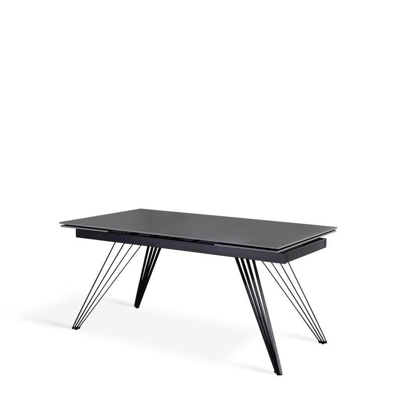 Dopasuj 1 - Stół rozkładany (160/240 x 90 cm) w kolorze czarnej ceramiki