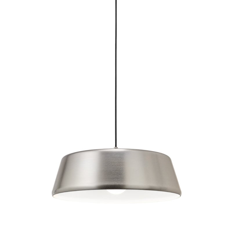 Blanca - Lampa wisząca niklowa 1XE27 max 1X60W IP20 - Lampa sufitowa o nowoczesnym wzornictwie z aluminium - Gniazdo E27
