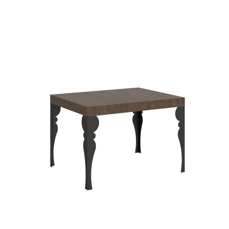 Stół rozkładany 70x110/194 cm Paxon orzech antracyt rama