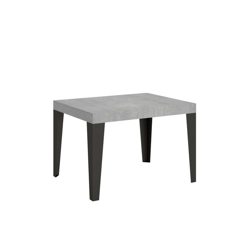 Stół rozkładany 80x120/204 cm Stelaż Flame Cement Antracyt