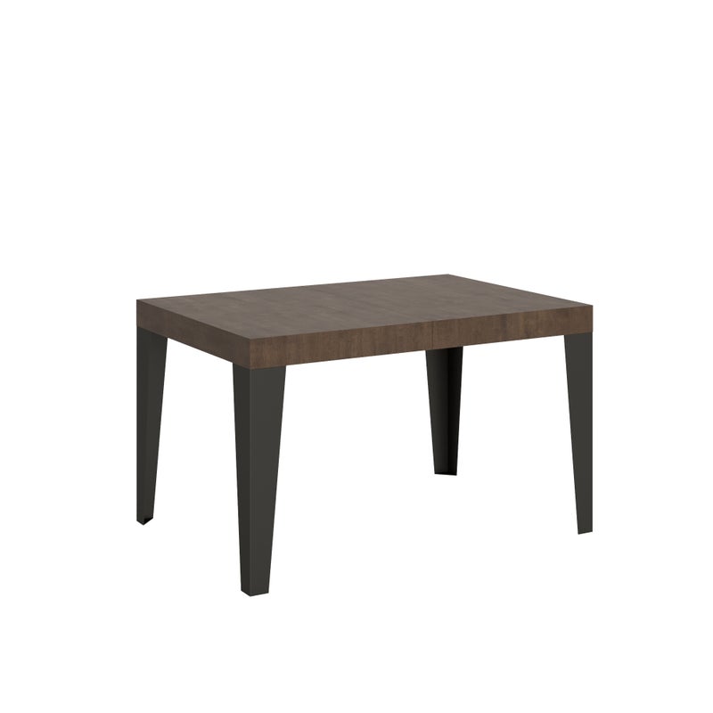 Stół rozkładany 90X120/224 cm Orzech Płomienny Rama Antracyt