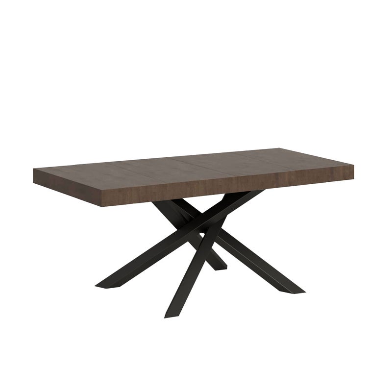 Stół rozkładany 90x120/224 cm Volantis Premium Orzech Antracyt rama